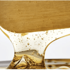 tekstura voska na špatuli. medena boja i tekstura