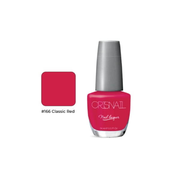 Lak za nokte Classic Red – 166 – 14ml – Crisnail