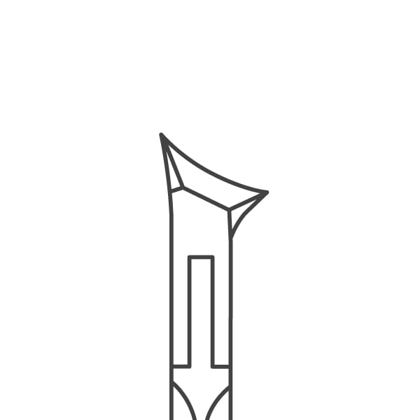 Klešta za pedikir – Headcutter sa jednim vrhom – inox – Nordberg Sölingen – PN-08